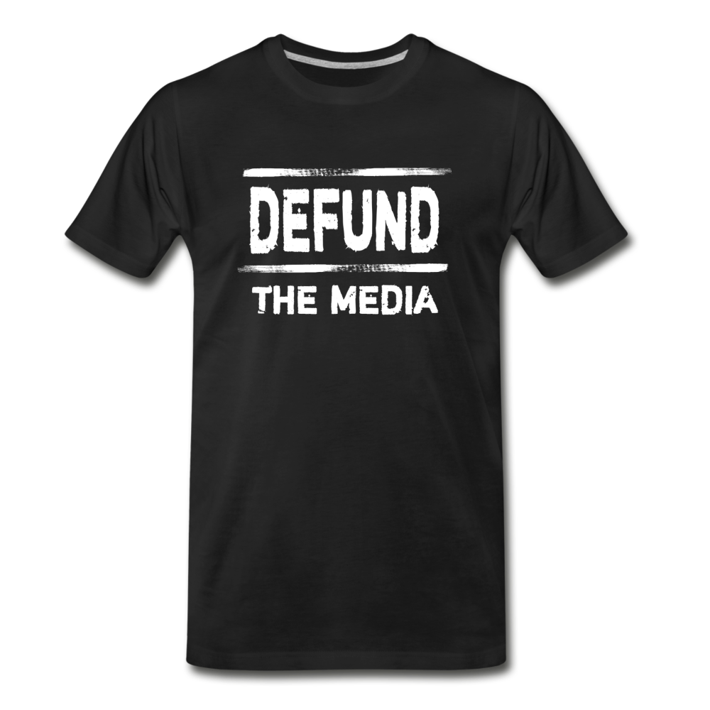 Defund The Media - Men's Premium T-Shirt from fluentclothing.com