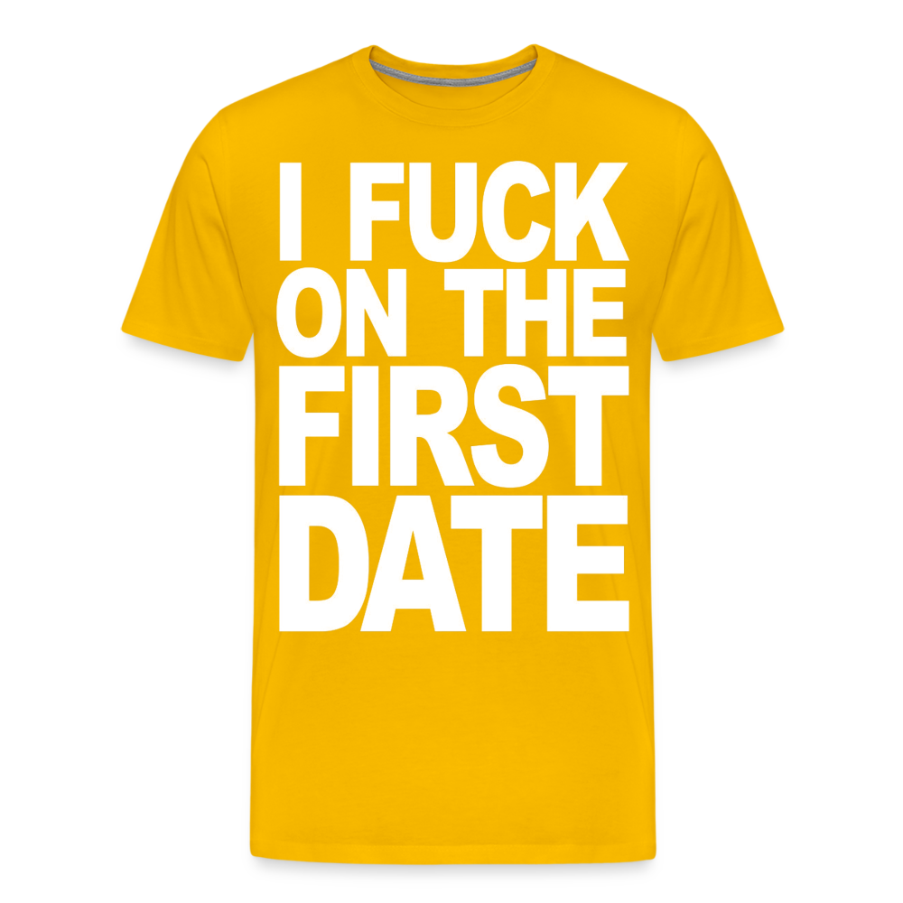 First Date - Men's Premium T-Shirt from fluentclothing.com