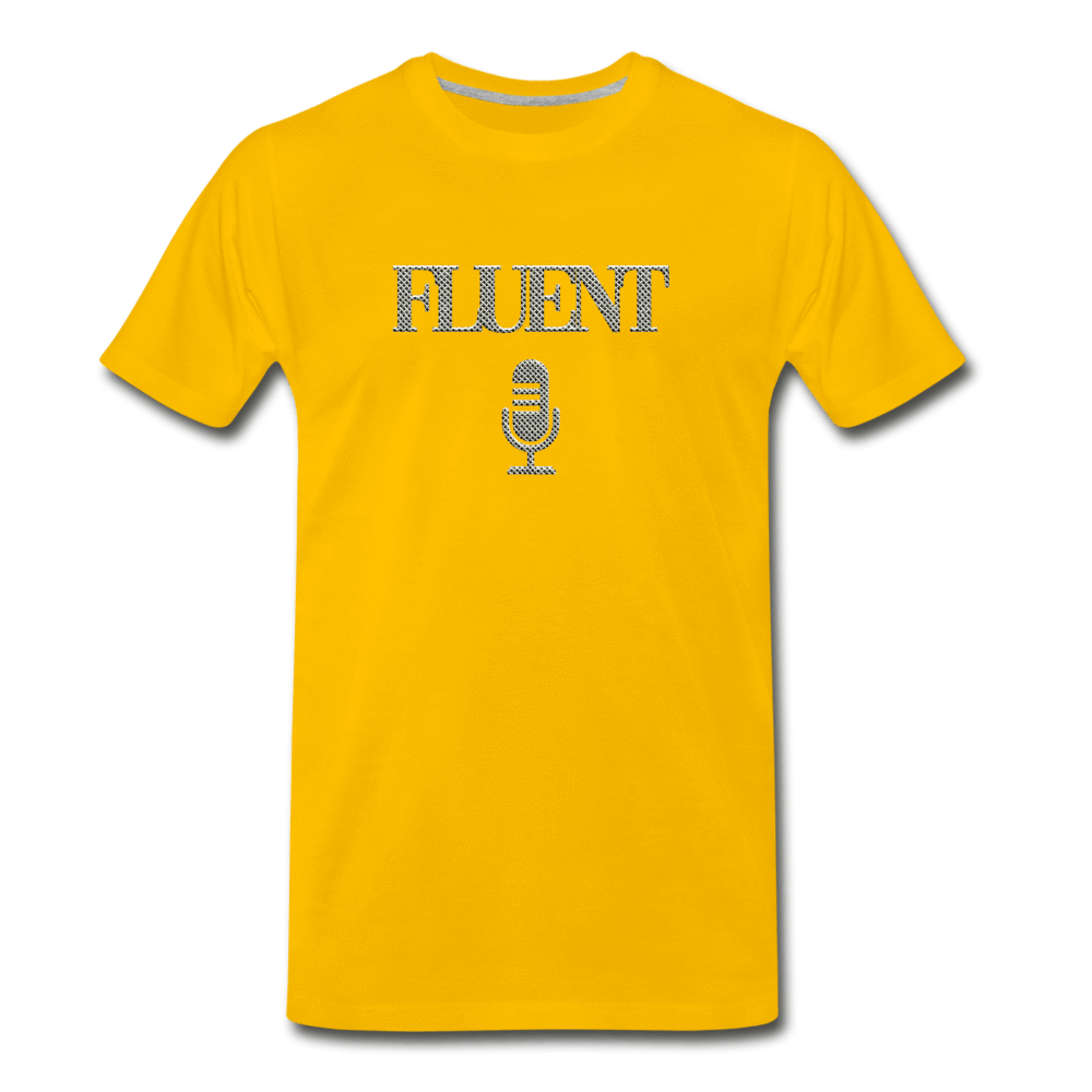Fluent Mic - Men's Premium T-Shirt from fluentclothing.com