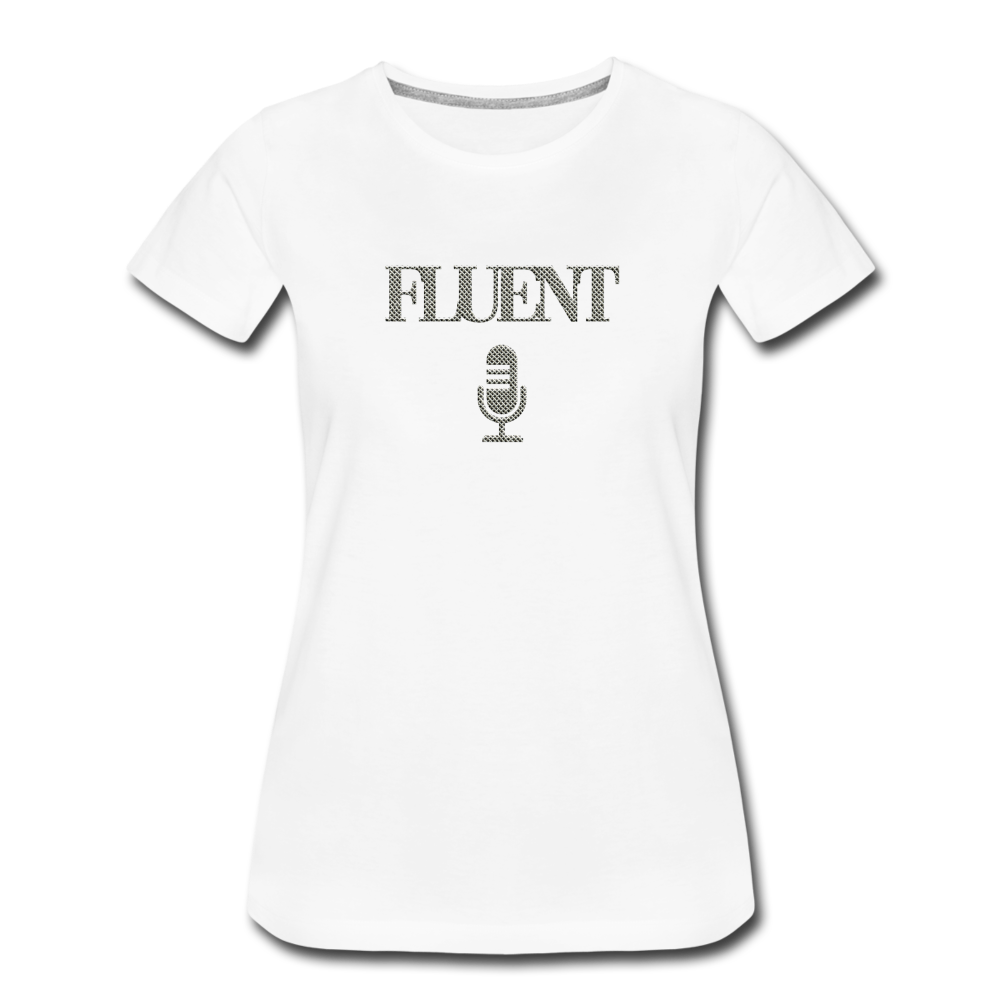 Fluent Mic - Women’s Premium T-Shirt from fluentclothing.com