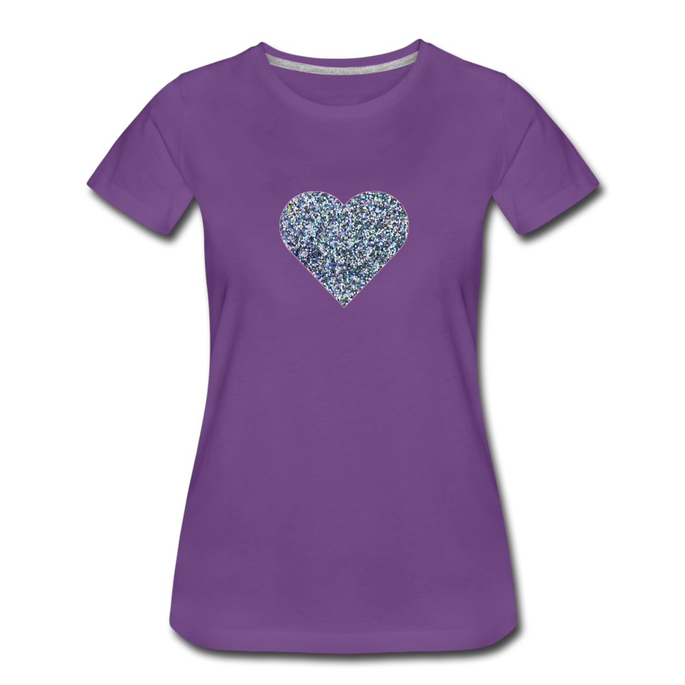 Heart - Women’s Premium T-Shirt from fluentclothing.com
