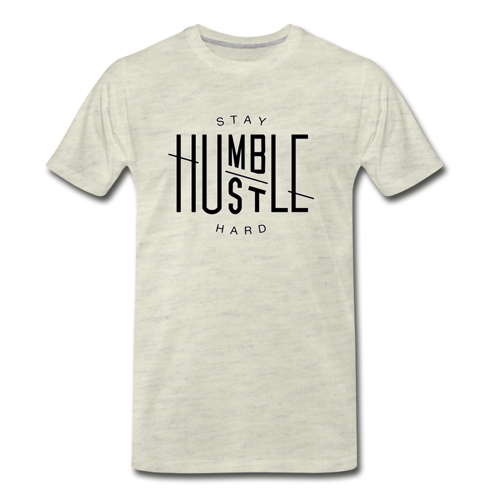 Hustle Hard - Men's Premium T-Shirt from fluentclothing.com