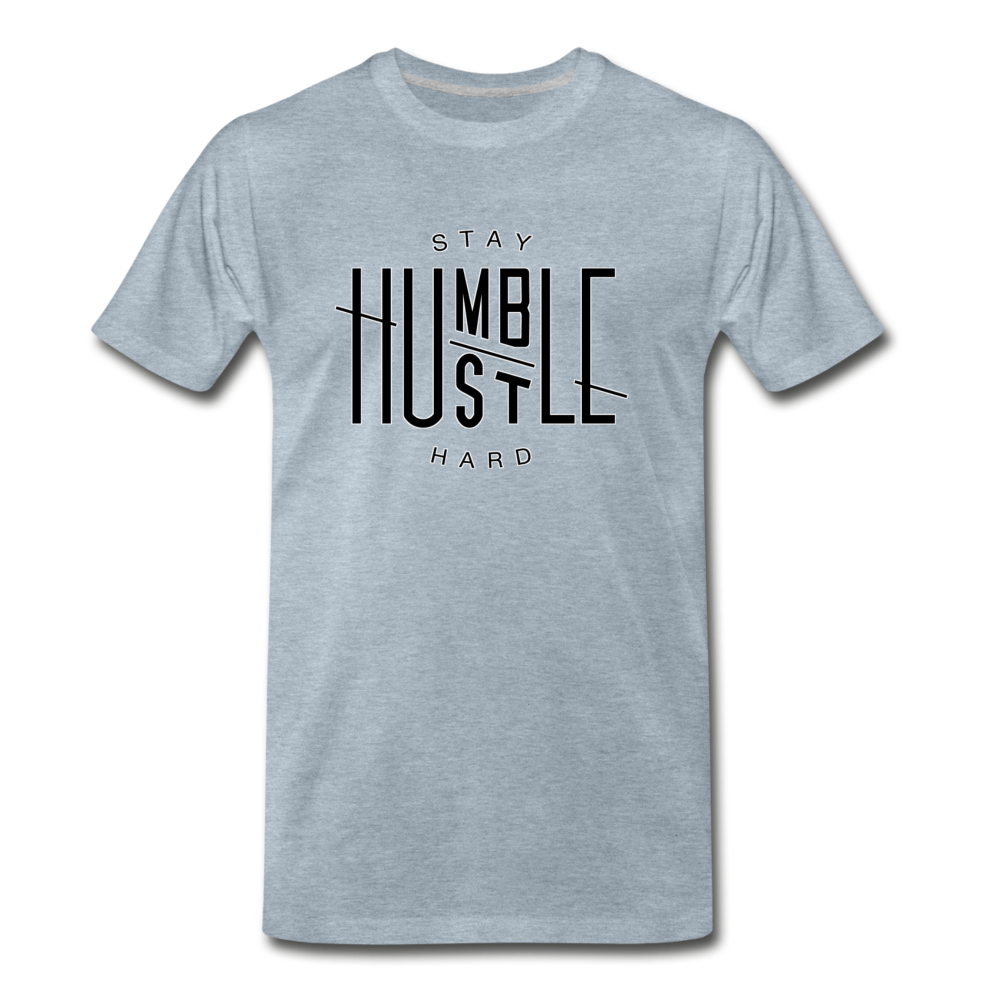 Hustle Hard - Men's Premium T-Shirt from fluentclothing.com