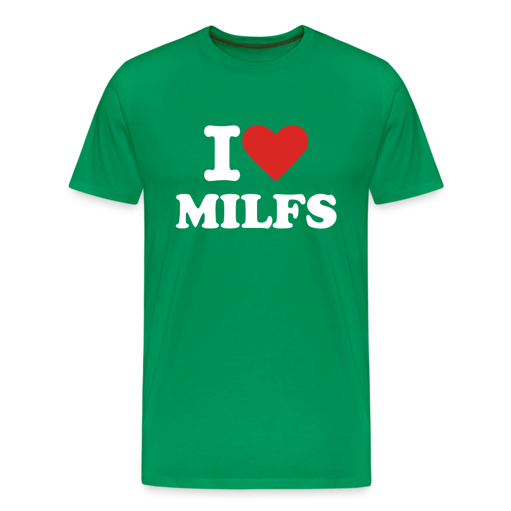 I Love MILFs - Men's Premium T-Shirt from fluentclothing.com
