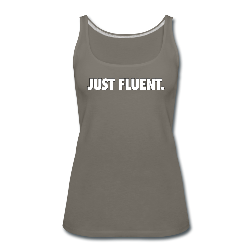 Just Fluent - Women's Premium Tank Top from fluentclothing.com