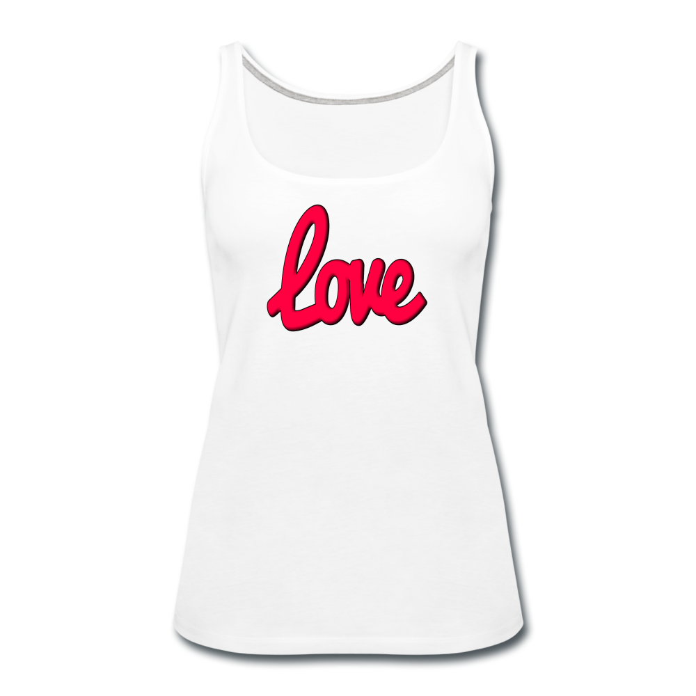 Love - Women's Premium Tank Top from fluentclothing.com