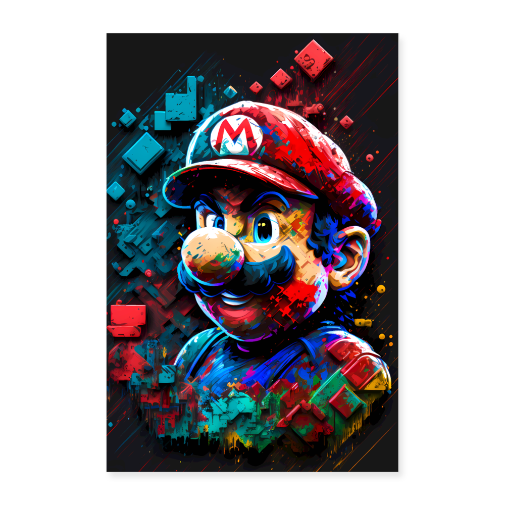 Mario Poster 24x36 - Poster 24x36 from fluentclothing.com