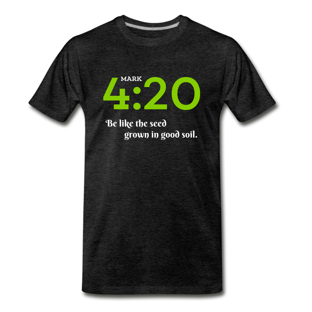 Mark 4:20 - Men's Premium T-Shirt from fluentclothing.com