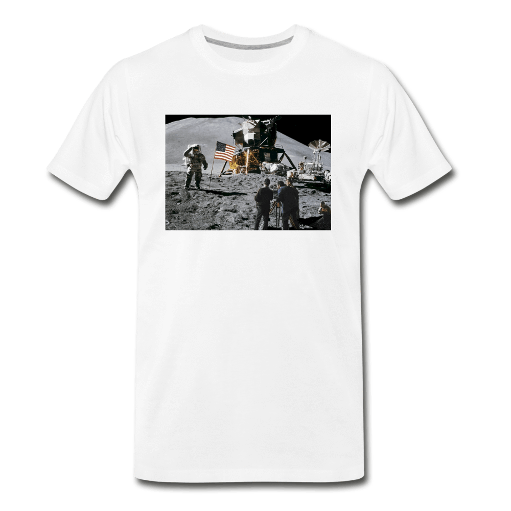 Moon Landing - Men's Premium T-Shirt from fluentclothing.com