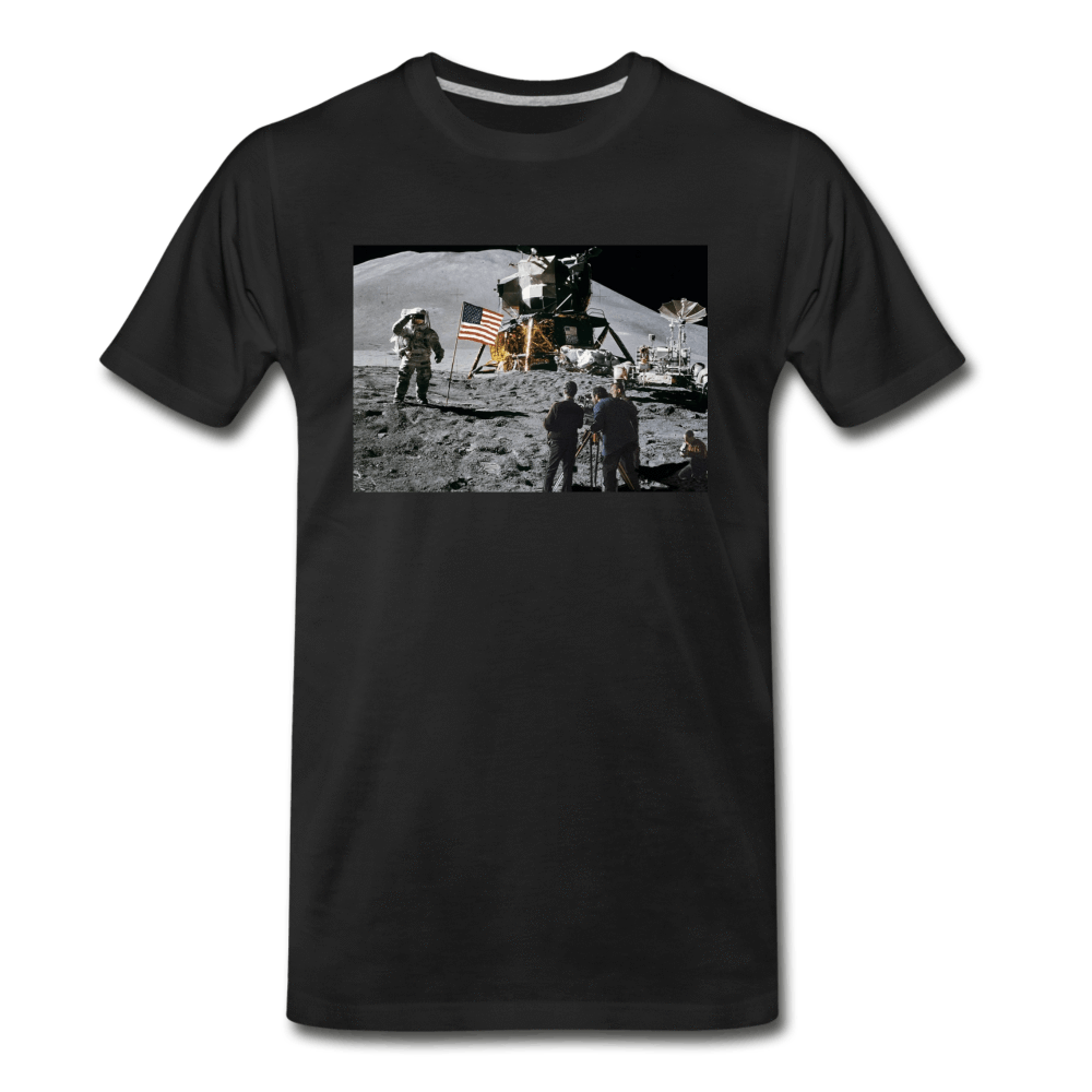 Moon Landing - Men's Premium T-Shirt from fluentclothing.com