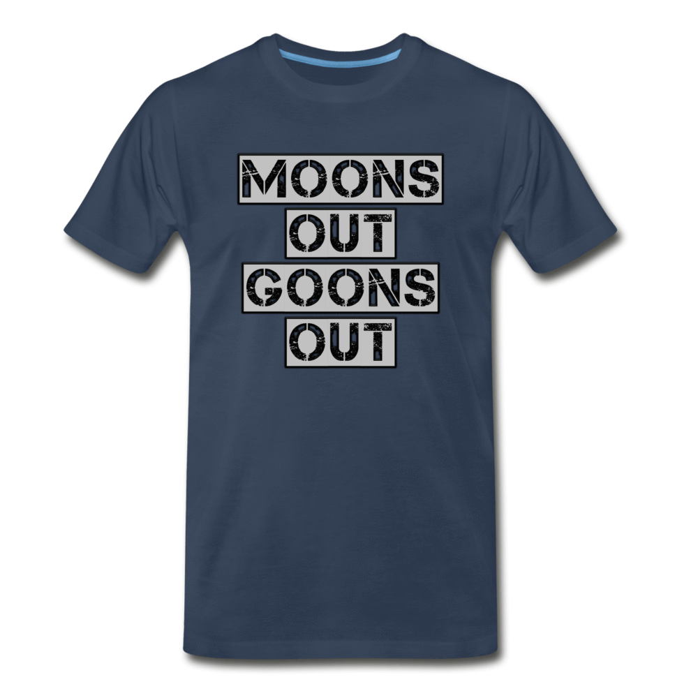 Moons Out Goons Out - Men's Premium T-Shirt from fluentclothing.com