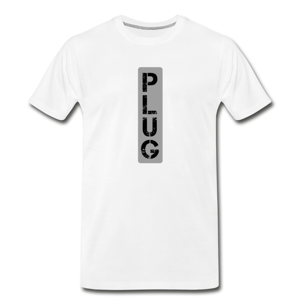 PLUG - Men's Premium T-Shirt from fluentclothing.com