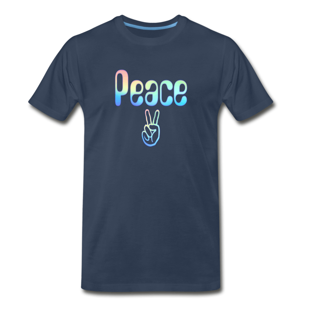Peace - Men's Premium T-Shirt from fluentclothing.com