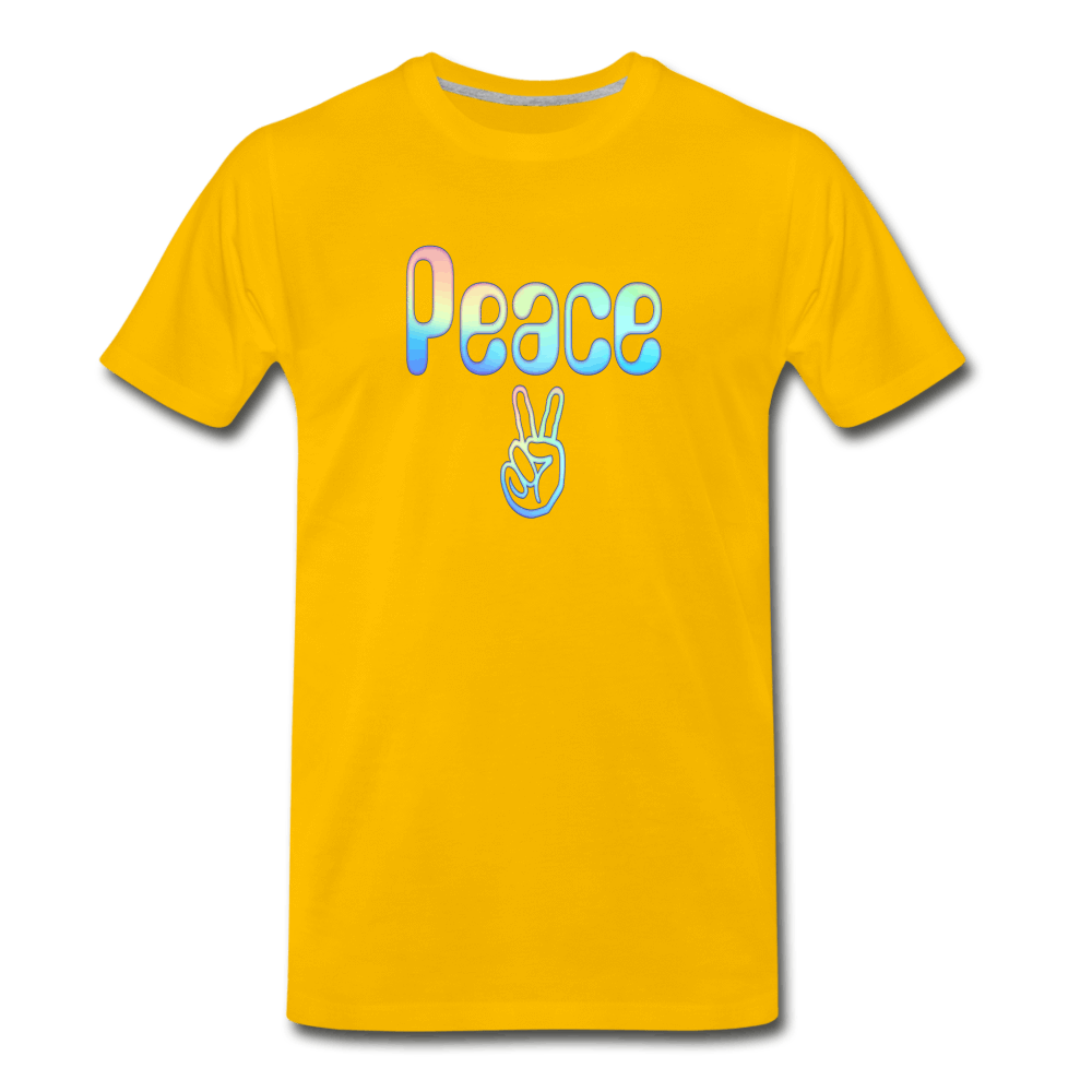 Peace - Men's Premium T-Shirt from fluentclothing.com