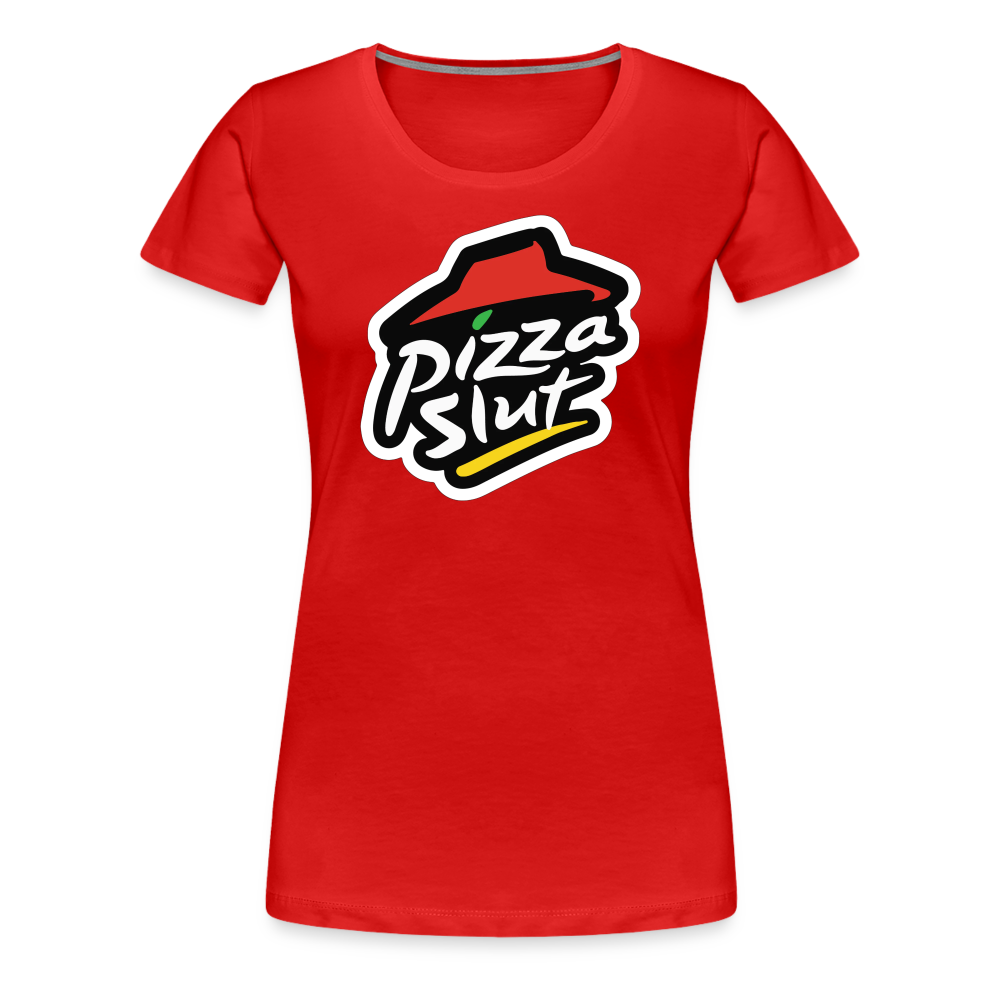 Pizza Slut Remix - Women’s Premium T-Shirt from fluentclothing.com