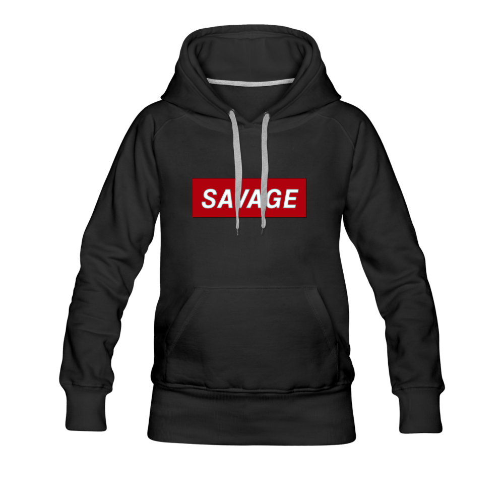 Savage - Women's Premium Hoodie from fluentclothing.com