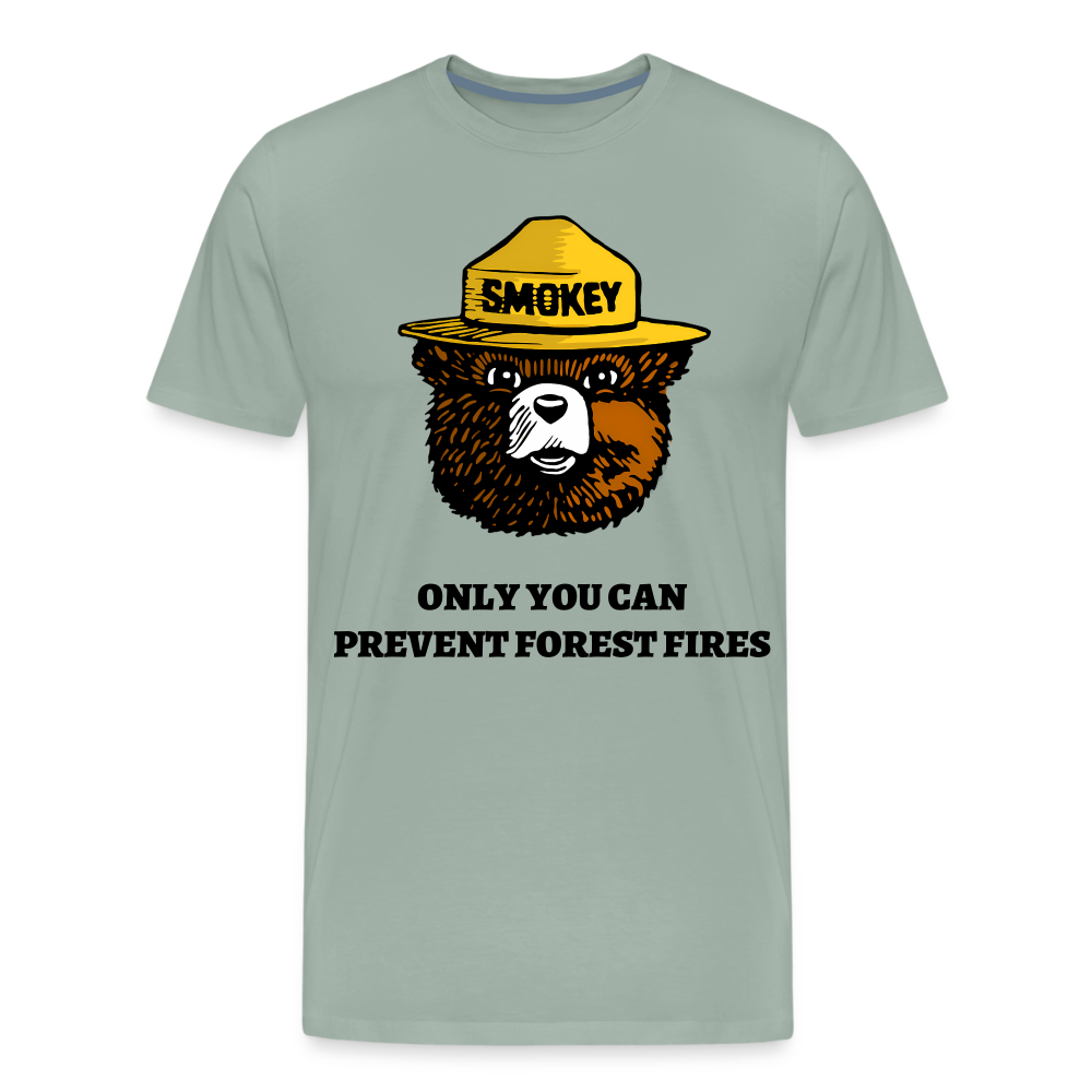 Smokey The Bear - Men's Premium T-Shirt from fluentclothing.com