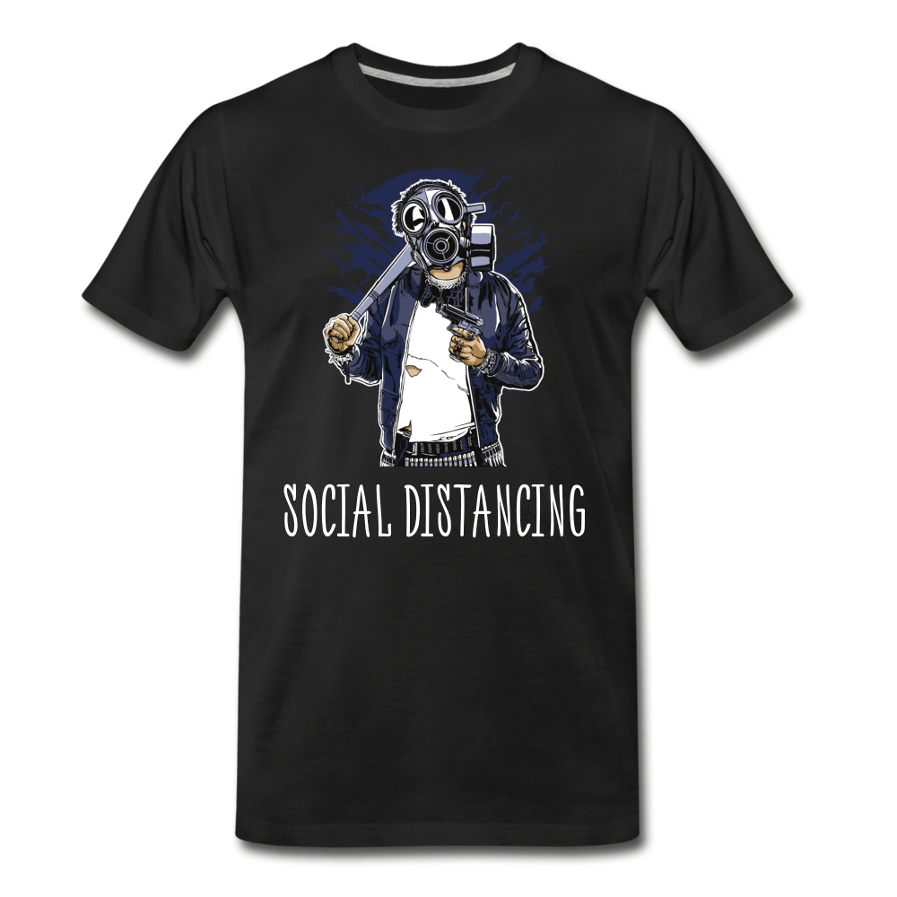 Social Distancing - Men's Premium T-Shirt from fluentclothing.com