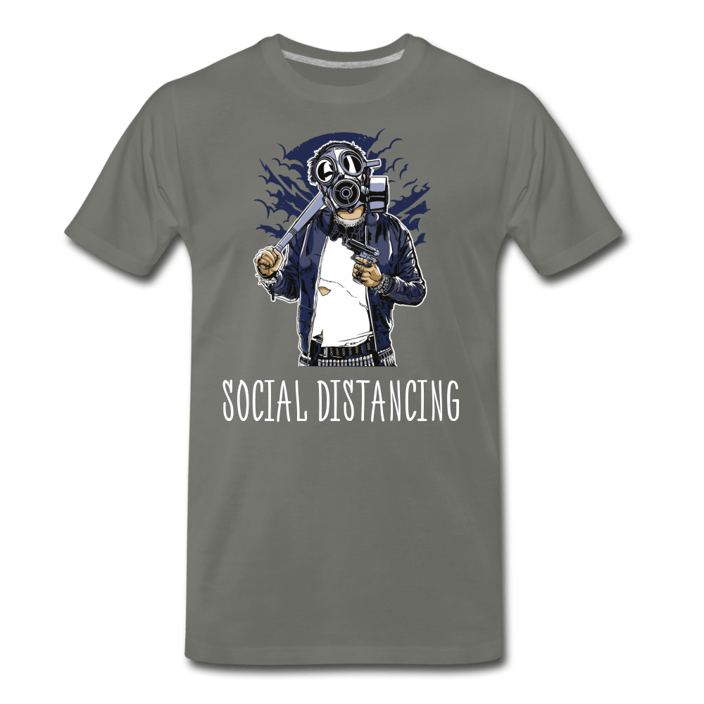 Social Distancing - Men's Premium T-Shirt from fluentclothing.com