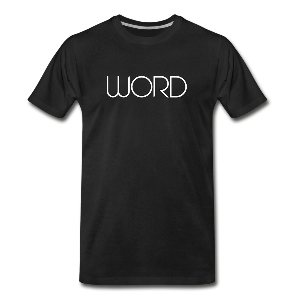 Word - Men's Premium T-Shirt from fluentclothing.com