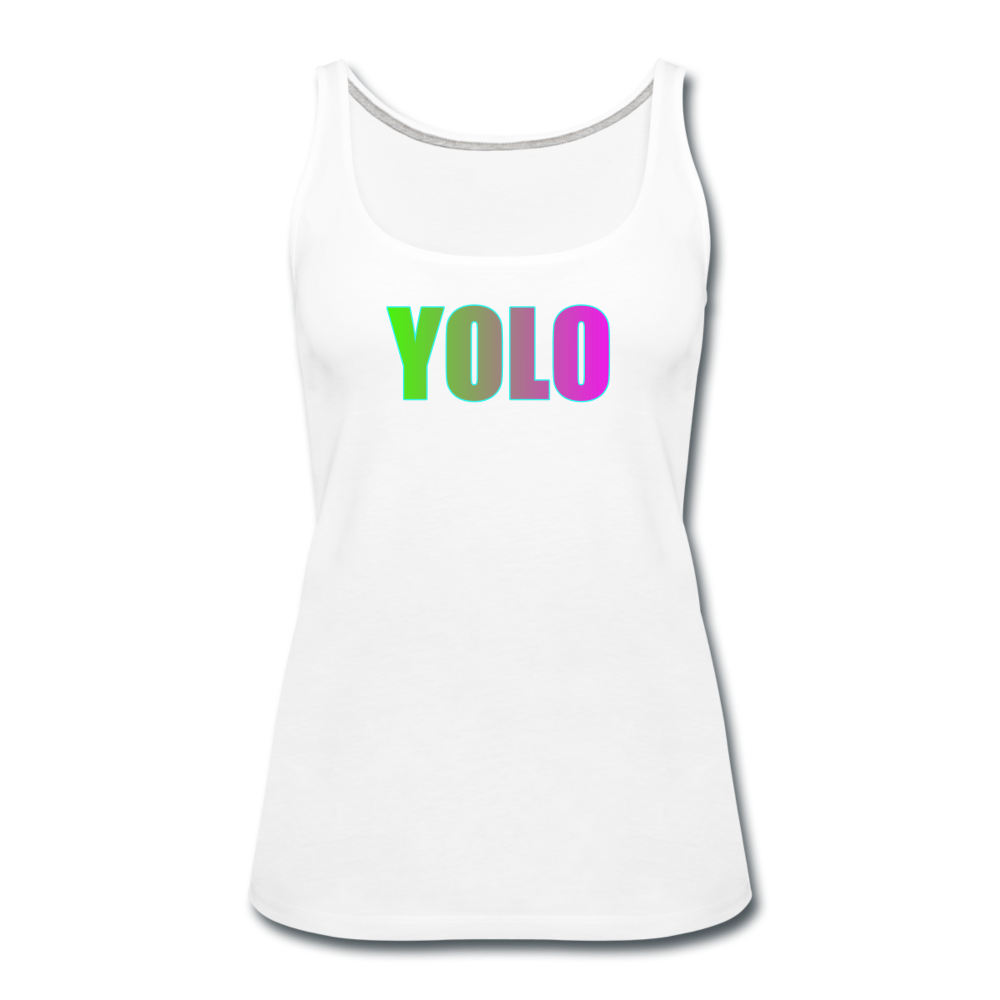 YOLO - Women's Premium Tank Top from fluentclothing.com