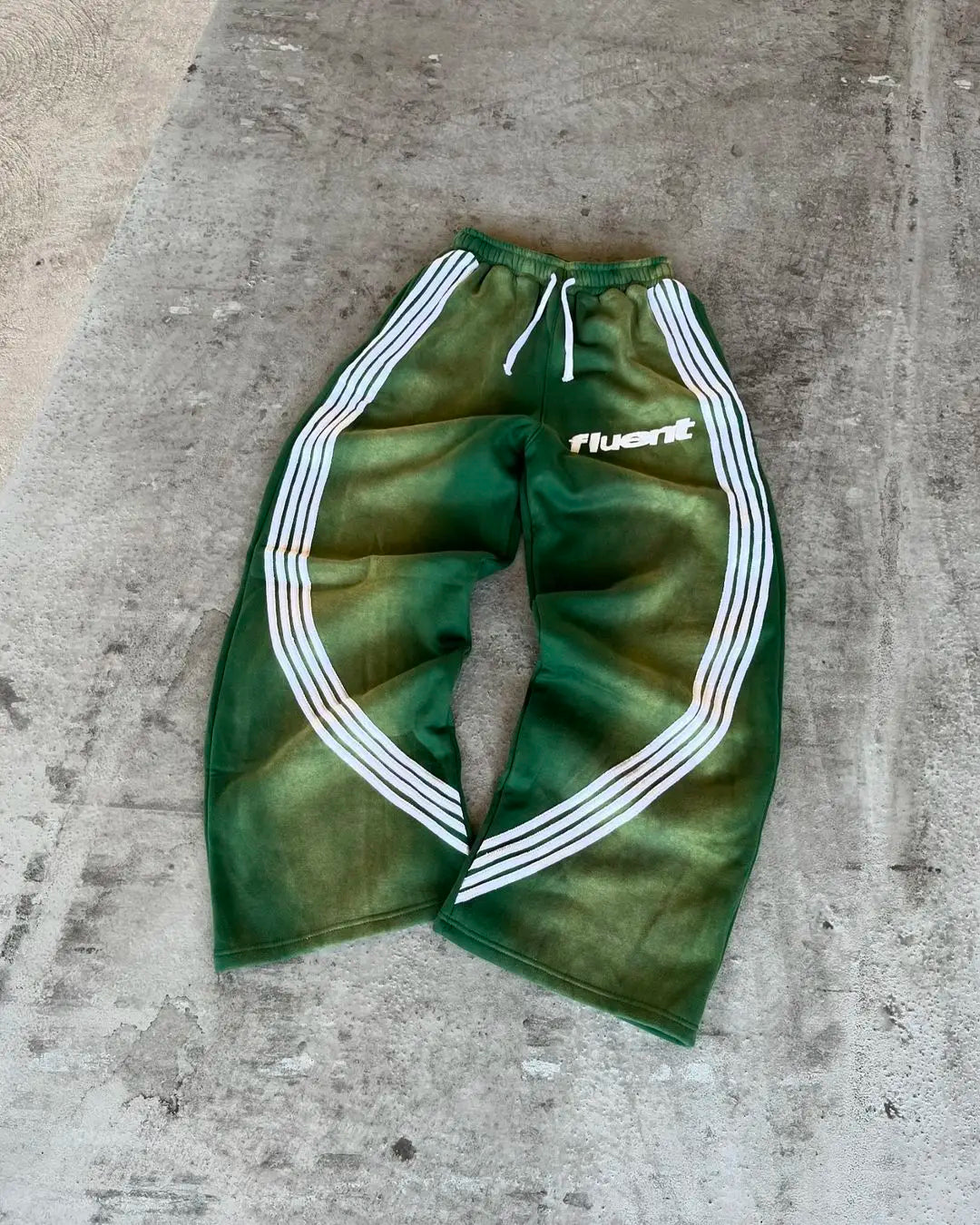 Striped Sweatpants - Red/Green