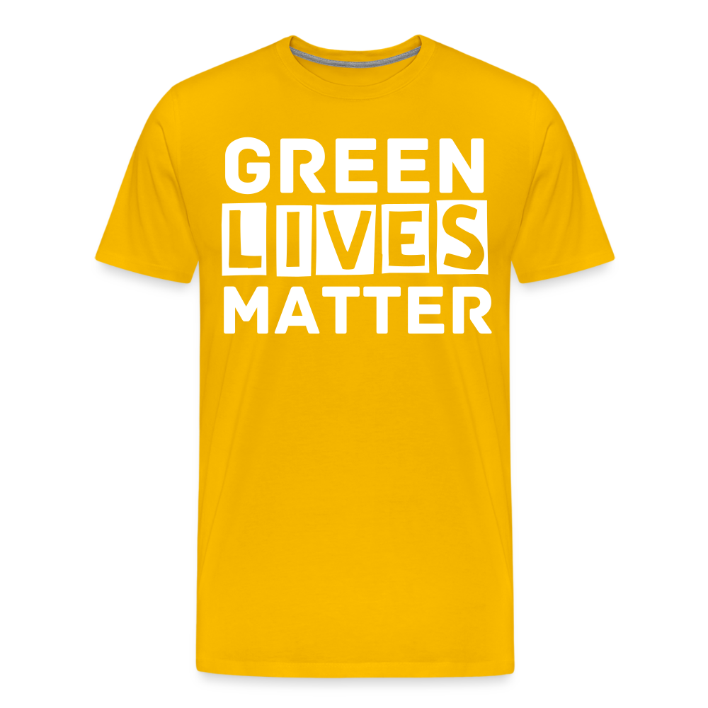 Green Lives Matter | Men's Premium T-Shirt - sun yellow