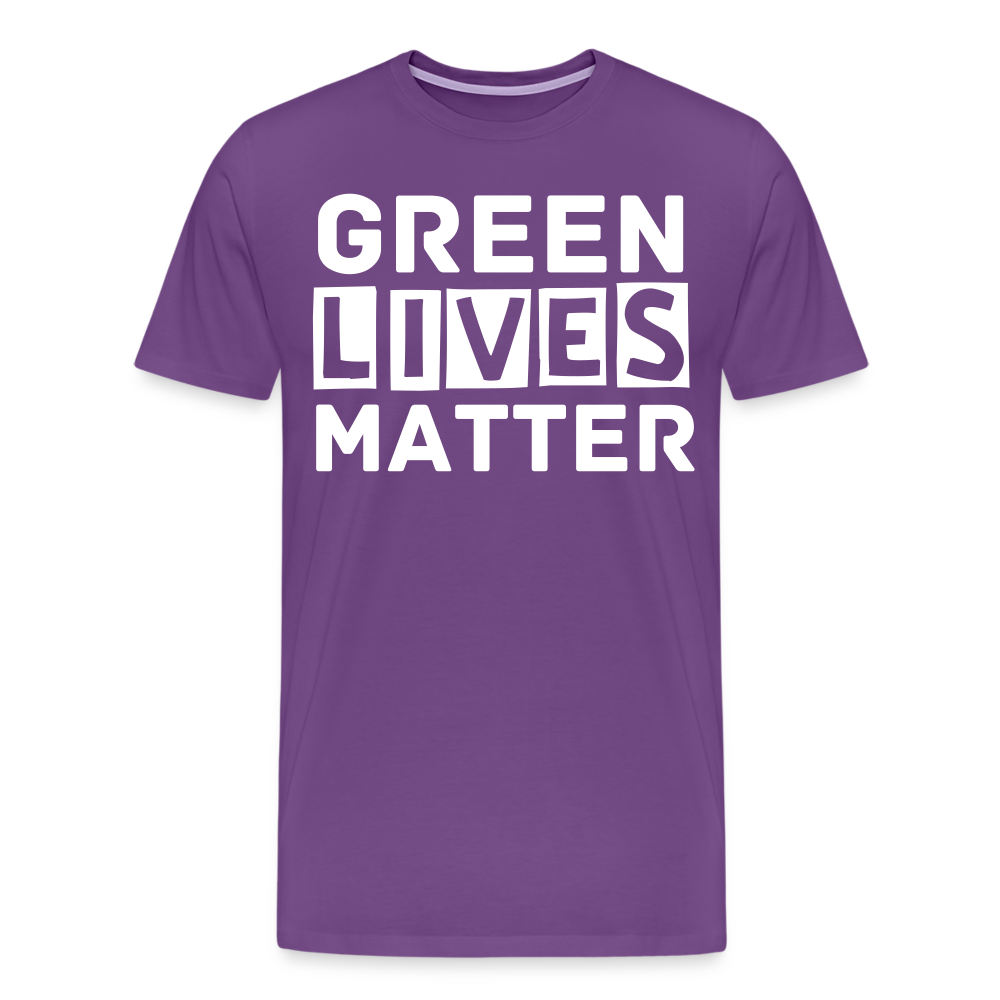 Green Lives Matter | Men's Premium T-Shirt - purple