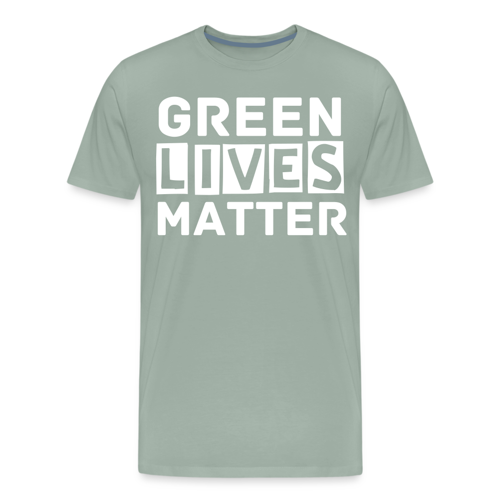 Green Lives Matter | Men's Premium T-Shirt - steel green