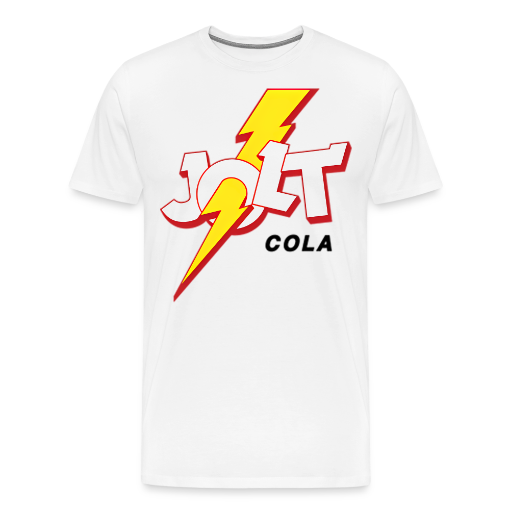 Jolt Cola Shirt | Premium Mens Graphic Tee - white