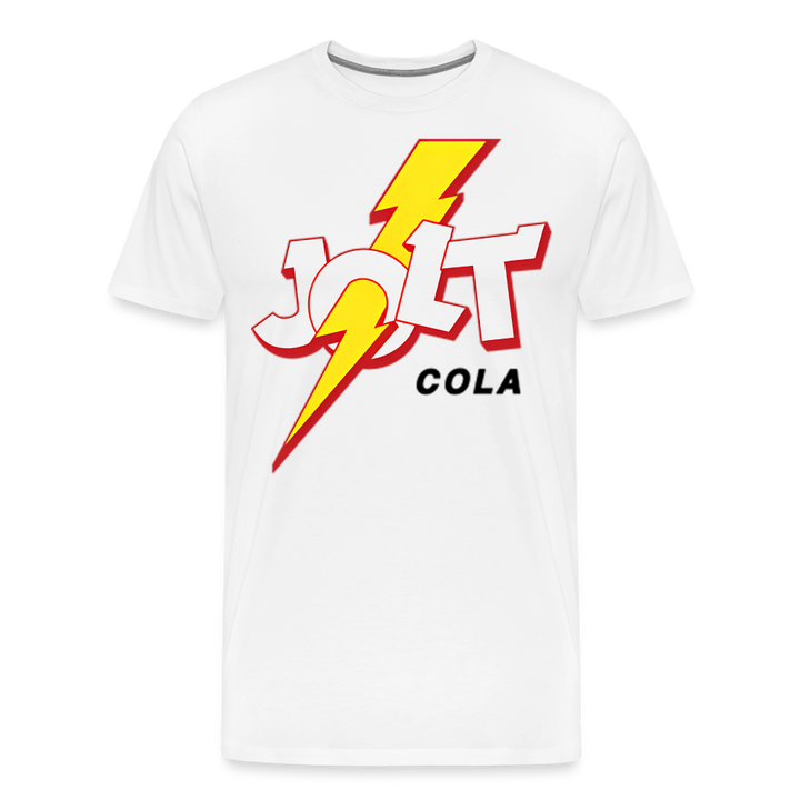 Jolt Cola Shirt | Premium Mens Graphic Tee - white