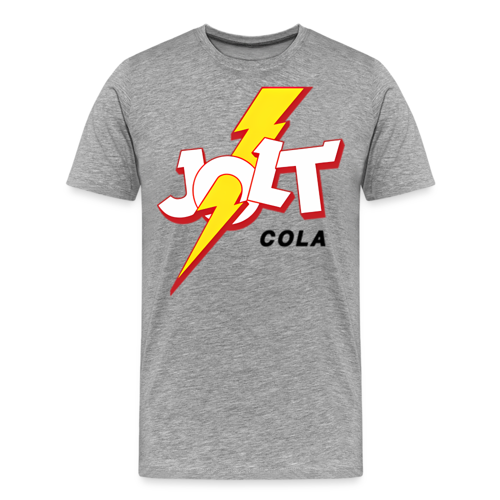 Jolt Cola Shirt | Premium Mens Graphic Tee - heather gray