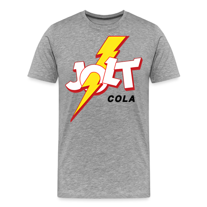 Jolt Cola Shirt | Premium Mens Graphic Tee - heather gray