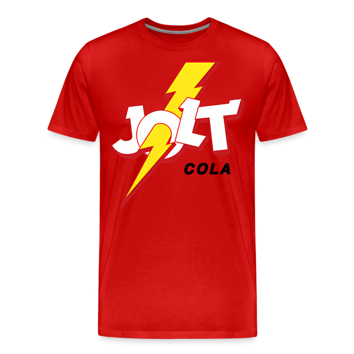 Jolt Cola Shirt | Premium Mens Graphic Tee - red