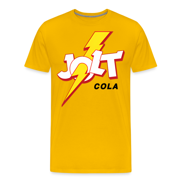 Jolt Cola Shirt | Premium Mens Graphic Tee - sun yellow