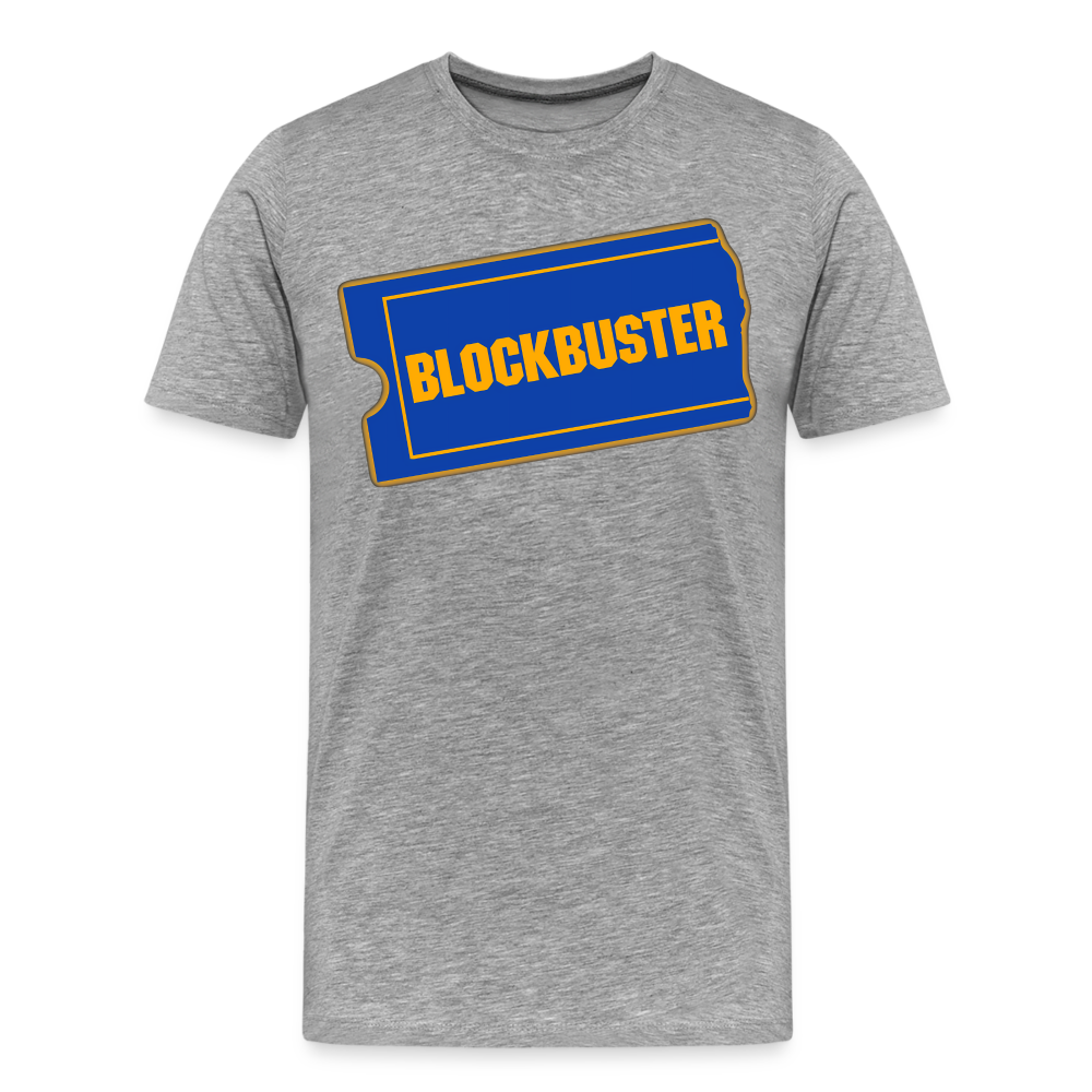 Blockbuster Shirt | Premium Mens Graphic Tee - heather gray