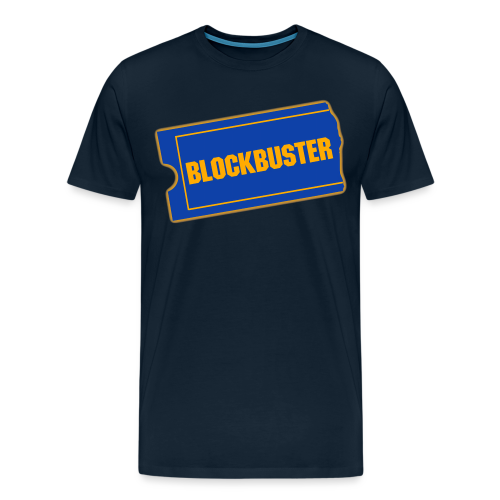 Blockbuster Shirt | Premium Mens Graphic Tee - deep navy