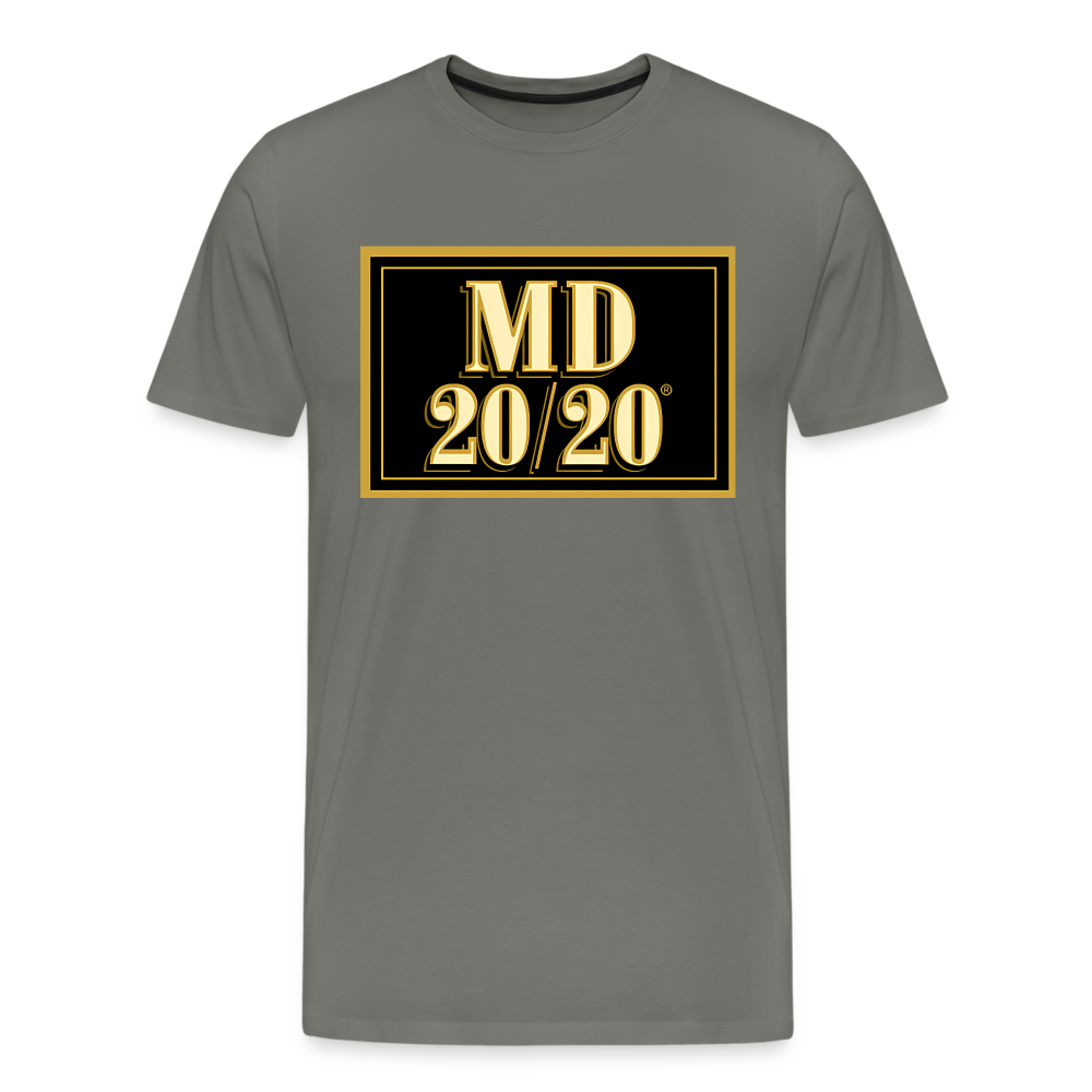 MD 20/20 Shirt | Premium Mens Graphic Tee - asphalt gray