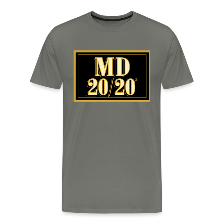 MD 20/20 Shirt | Premium Mens Graphic Tee - asphalt gray