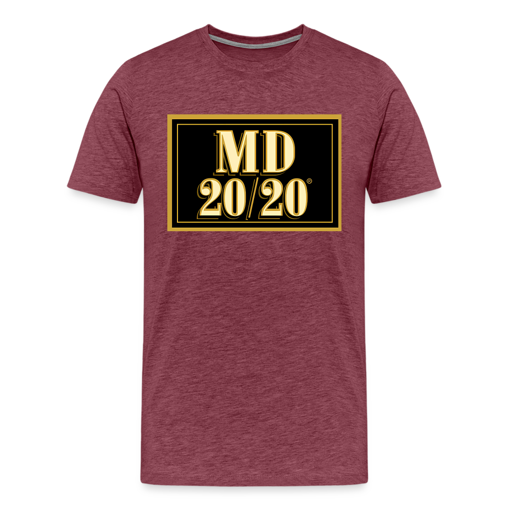 MD 20/20 Shirt | Premium Mens Graphic Tee - heather burgundy