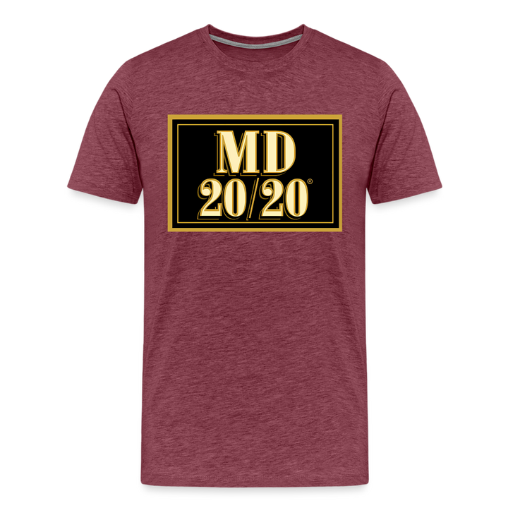 MD 20/20 Shirt | Premium Mens Graphic Tee - heather burgundy