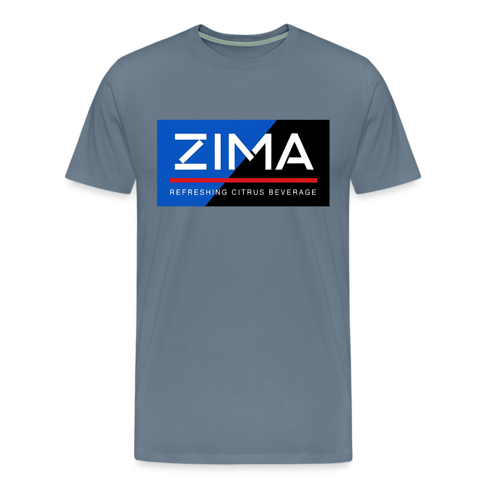 ZIMA Shirt | Premium Mens Graphic Tee - steel blue