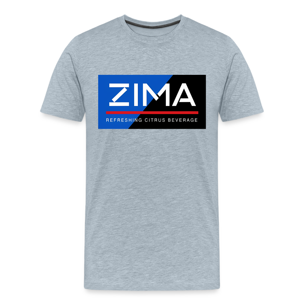 ZIMA Shirt | Premium Mens Graphic Tee - heather ice blue