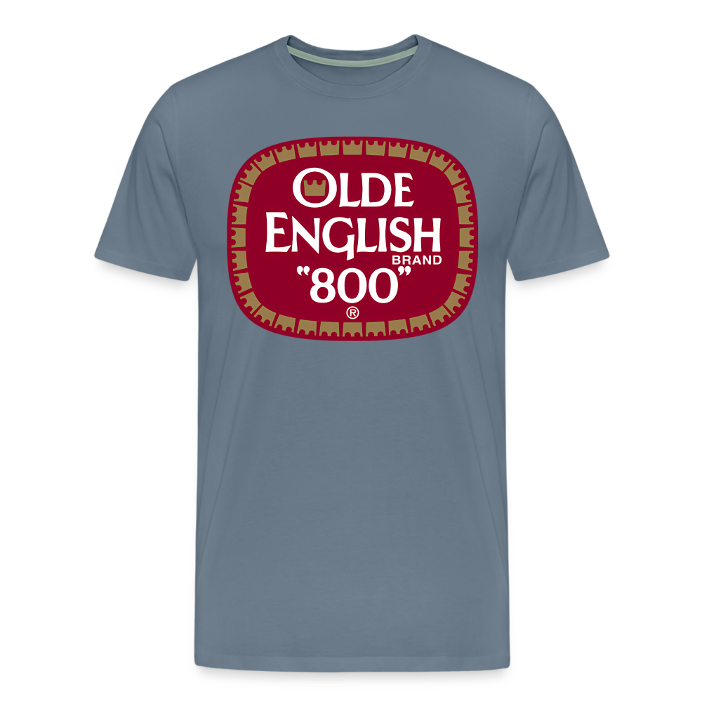 Olde English Shirt | Premium Mens Graphic Tee - steel blue