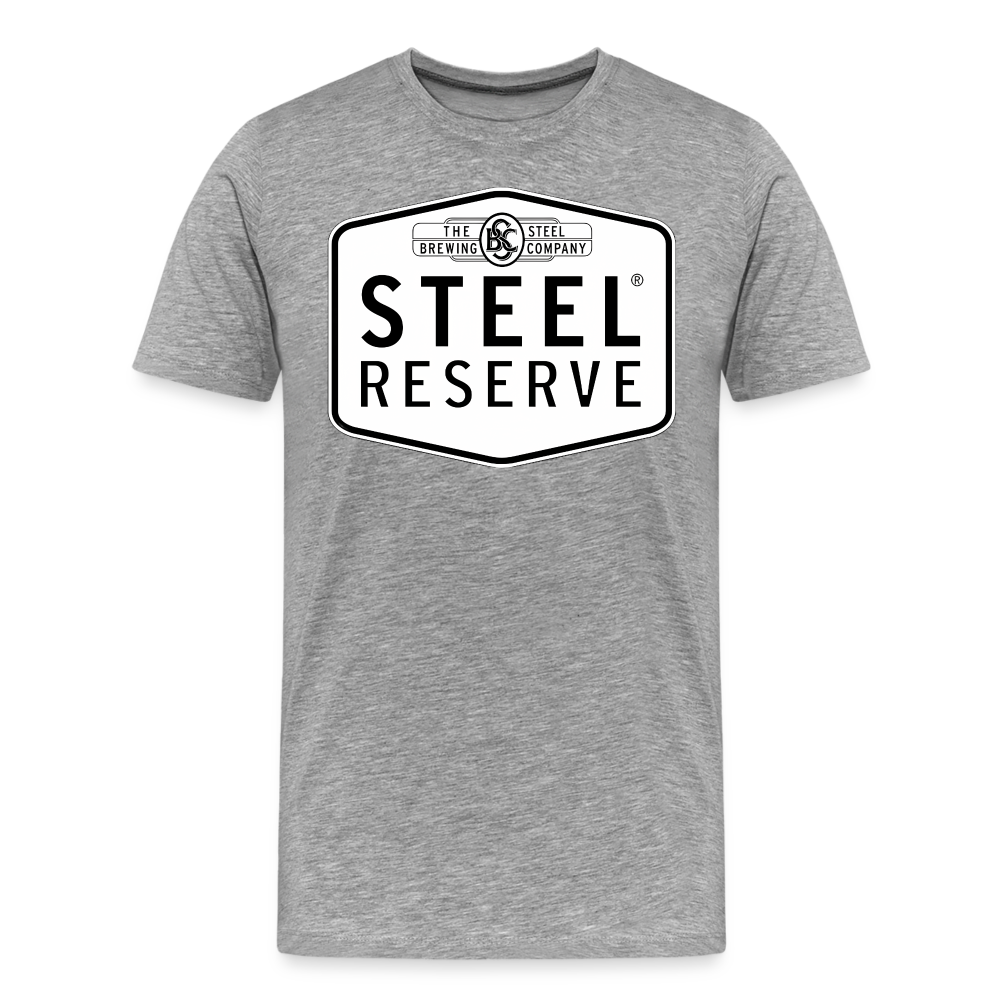 Steel Reserve Shirt | Premium Mens Graphic Tee - heather gray