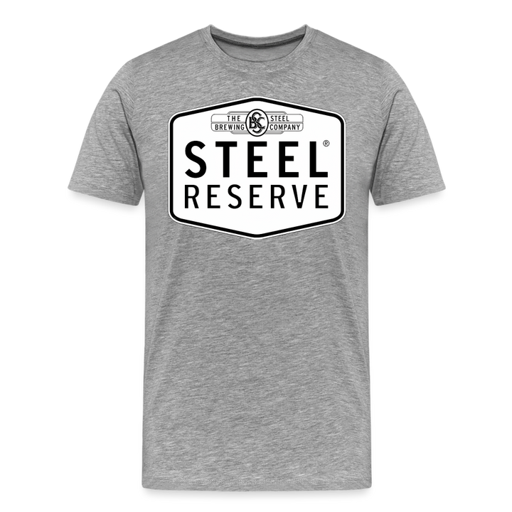 Steel Reserve Shirt | Premium Mens Graphic Tee - heather gray