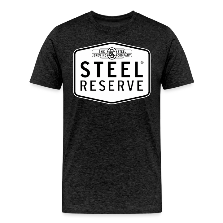Steel Reserve Shirt | Premium Mens Graphic Tee - charcoal grey