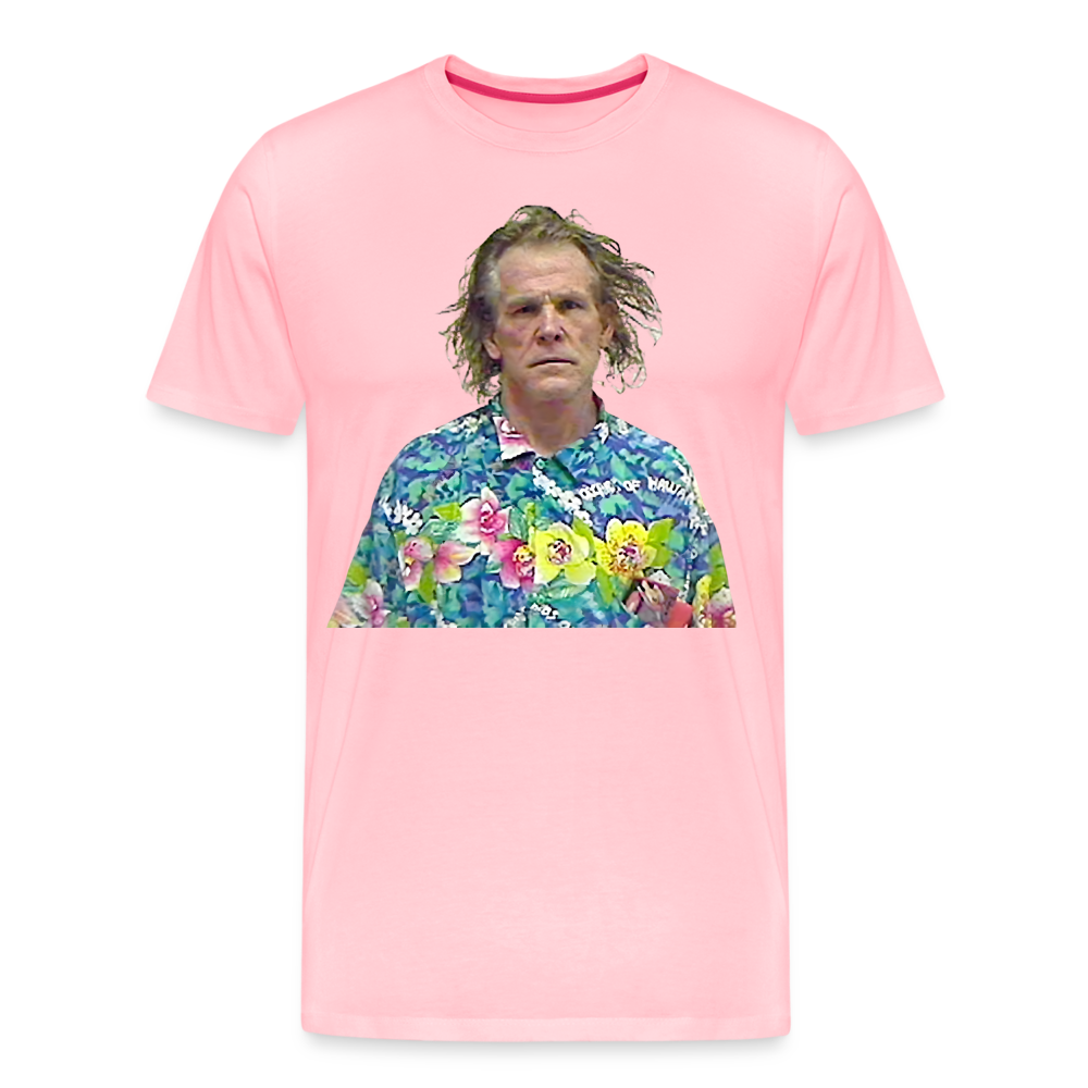 Nick Nolte Mugshot Shirt | Premium Mens Graphic Tee - pink