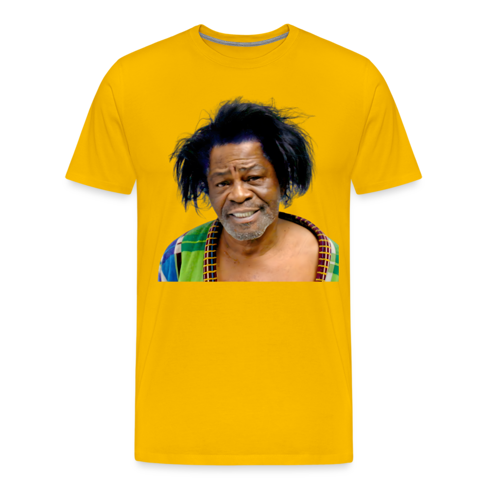 James Brown Mugshot Shirt | Premium Mens Graphic Tee - sun yellow