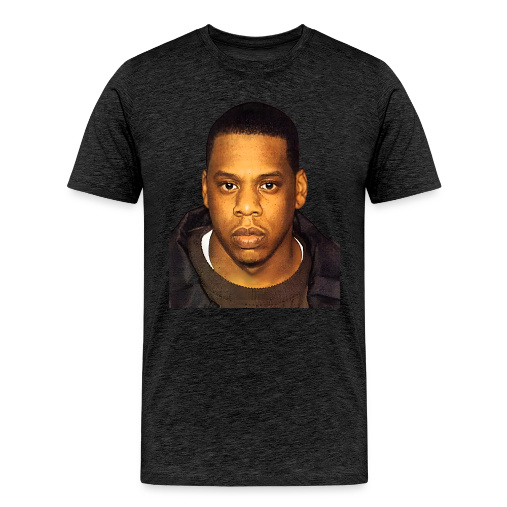 Jay-Z Mugshot Shirt | Premium Mens Graphic Tee - charcoal grey